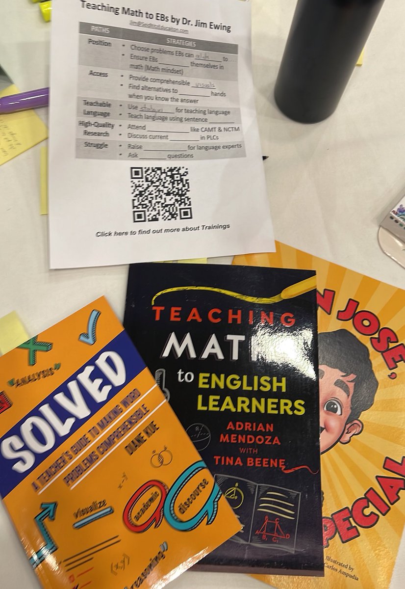 It has been a great and meaningful experience in my math PD for my English Learners with <a href="/Seidlitz_Ed/">Seidlitz Education</a> <a href="/EwingLearning/">Jim Ewing</a> @problem_word #math4ELS
