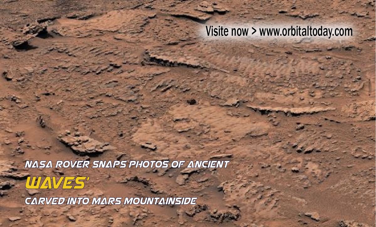 thefinderscope's tweet photo. NASA's Curiosity Mars rover has photographed clear signs of ripples locked into a Martian rock, a sign of an ancient lake on the Red Planet's surface.#SpaceX #starship #nasa #esa #space #spaceexploration #future #launch
#rocket #technology #asteroi #astronomy https://t.co/hjbCLwQe3M