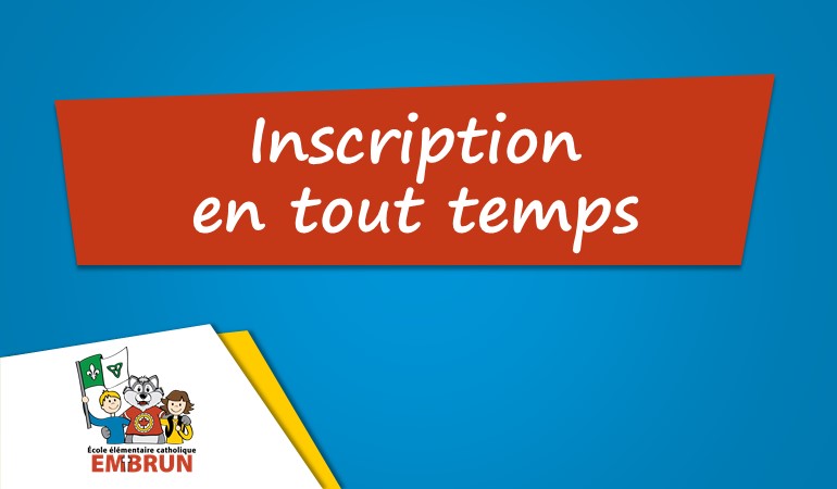 Inscrivez vos enfants dès aujourd'hui à l’École élémentaire catholique Embrun où l’innovation, la pédagogie et la technologie sont à l'avant-plan!✍️ 
#CSDCEOcatho #CSDCEOfranco #CSDCEOinscription
