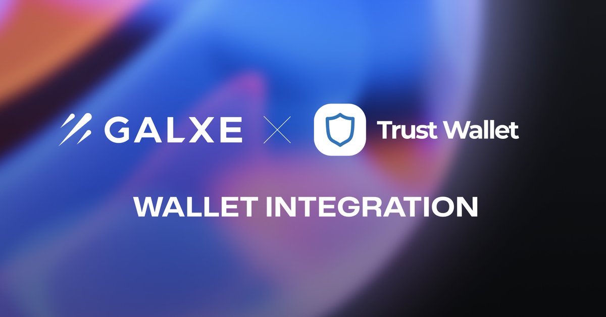 Galxe's tweet photo. Buckle up, astronauts! 🚀 

We are excited to announce a new integration with @TrustWallet, the ultimate self-custodial wallet for every crypto user.

Simply click on "Trust Wallet" when connecting your wallet to #Galxe 

Get started today ☄️
https://t.co/yxdPH0SQ9l https://t.co/5bYt7CVtfn