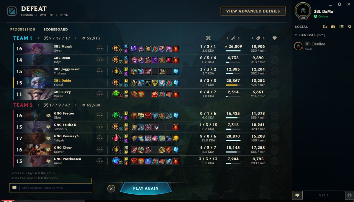 we lost today vs <a href="/SportsGng/">GnG Esports</a> gg <a href="/Xicor_lol/">XICOR</a>