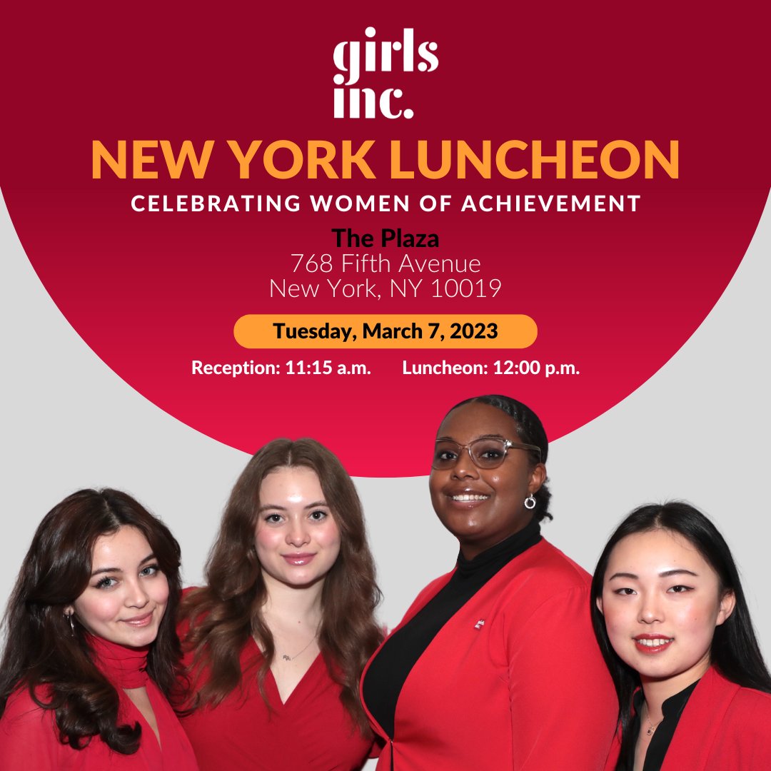 Girls Inc. on Twitter "We are delighted to announce this year’s Girls Inc. New York Luncheon on