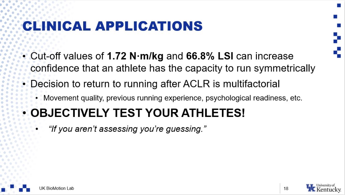 MC_Grahamer's tweet image. Thank you to everyone who came out to listen to me blab about quadriceps strength cut-offs for running at #CSM2023 🏃🏻‍♀️