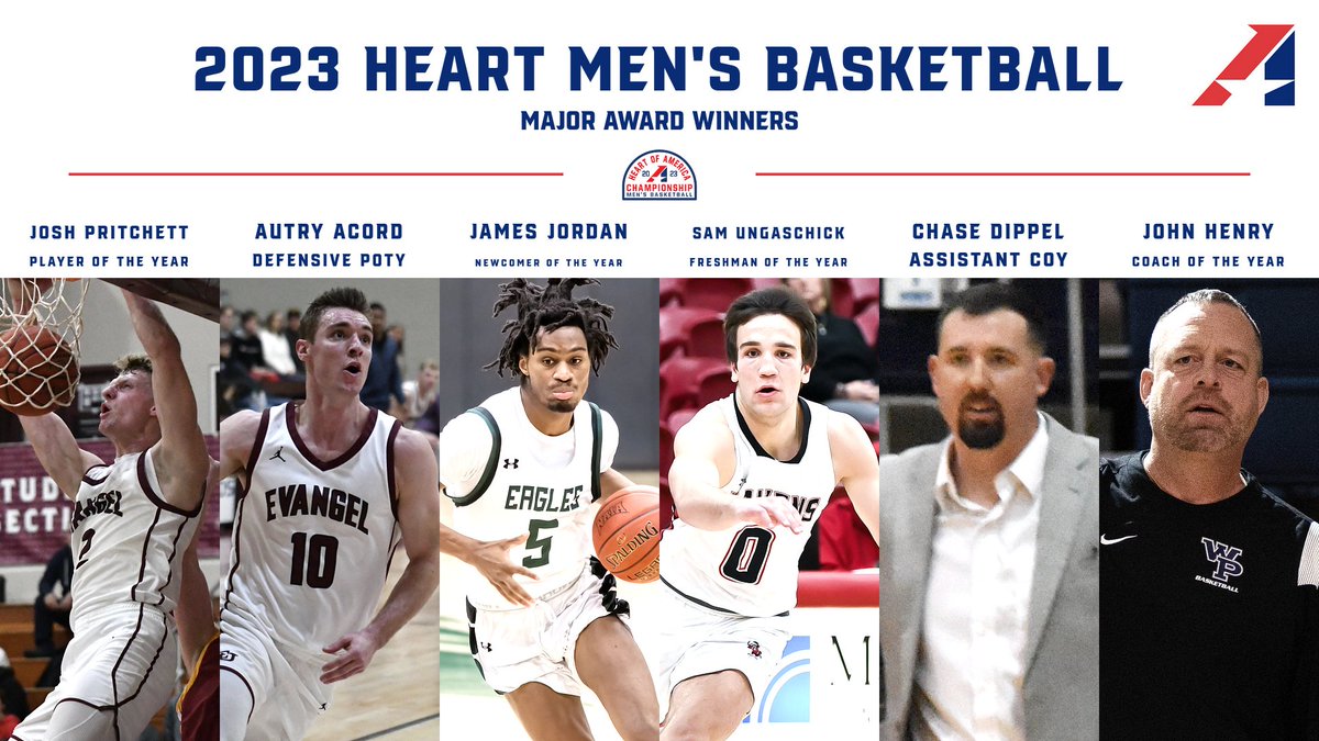 TheHeartConf's tweet photo. M🏀, Congratulations to the 2023 Heart Men's Basketball All-Conference Team selections and postseason award winners!

Link:
https://t.co/fuLgT6Oo2E

Check out the Heart Postseason Award Winners and First and Second Team All-Conference selections below! https://t.co/xPNL7ulYJd