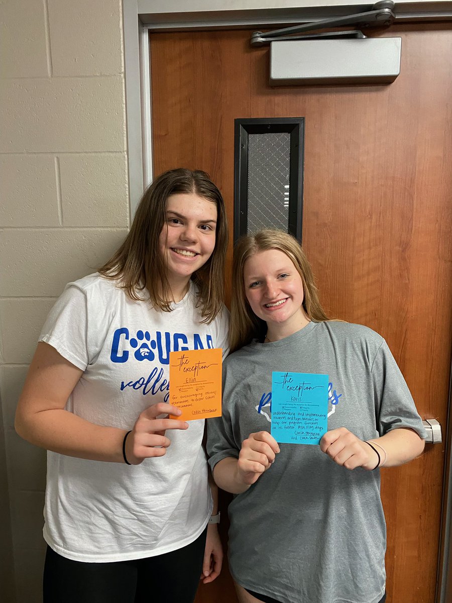 CCHSCougarVB's tweet photo. Over the past few weeks, we have caught our kids upholding our 🏐Core Values in EXCEPTIONAL ways! https://t.co/7oh1u8NGoF
