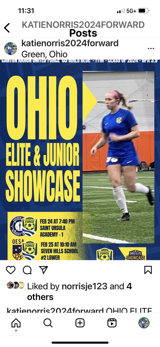 On the road to Ohio Elite tomorrow !  Can’t wait. @TopDrawerSoccer @TopPreps @ImYouthSoccer @SoccerMomInt @idmyathlete @ohioelite