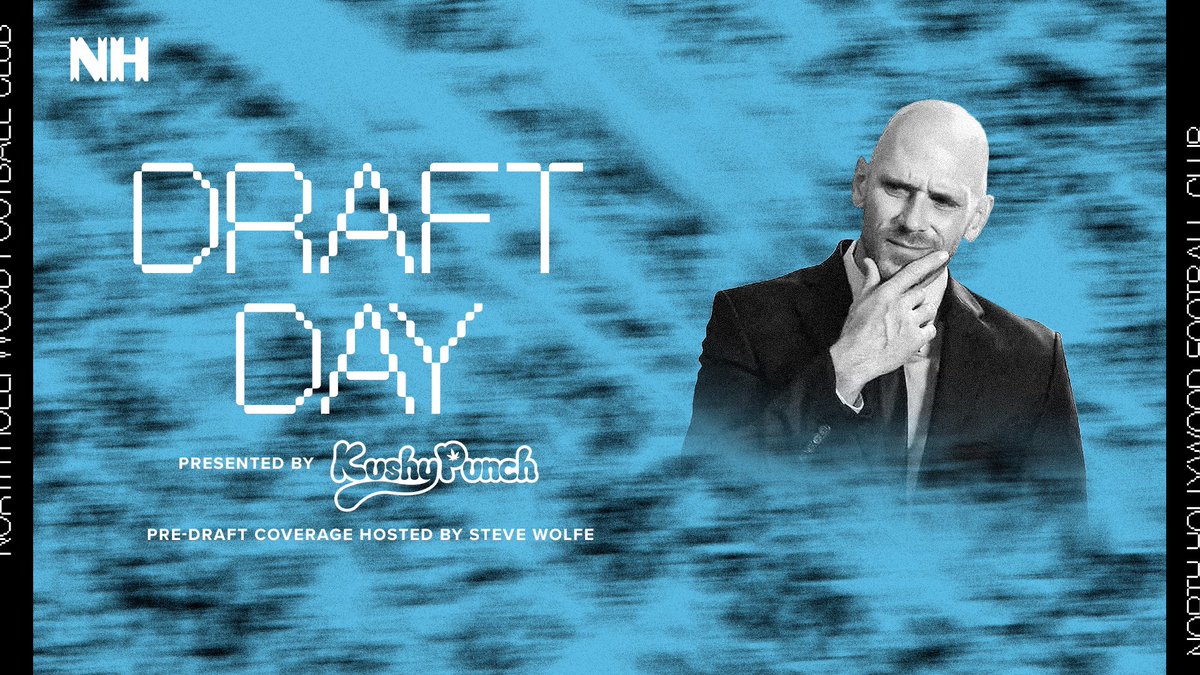 NOHOFC's tweet photo. DRAFT DAY. Presented by Kushy Punch. 

Pre-draft coverage hosted by Steve Wolfe starts at 5:30PM PT on 9Lives Season Pass. #SomosNOHO https://t.co/dKJcYkGhPA