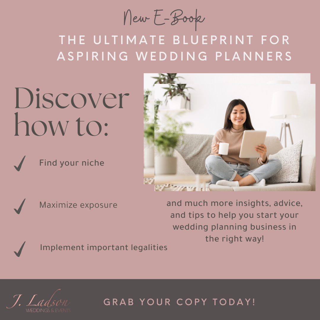 The wedding industry is booming and now is your time to break in! Our ebook for aspiring planners will give you the tools to become successful as you begin your career. It’s never too late to begin!

#sharingiscaring​​​​​​​​
​​
#jladsonweddings​​​​�