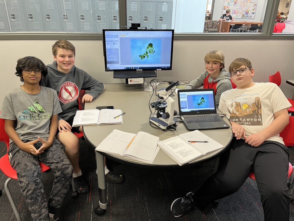 FJHLibrary's tweet photo. We're hunting for Protists in the library today! This is one of our favorite days because the students absolutely light up when they find these microscopic creatures. It's a good day to learn something new!
#fjhlibrary #scienceinthelibrary #Protistlab https://t.co/IZED1qf1gr