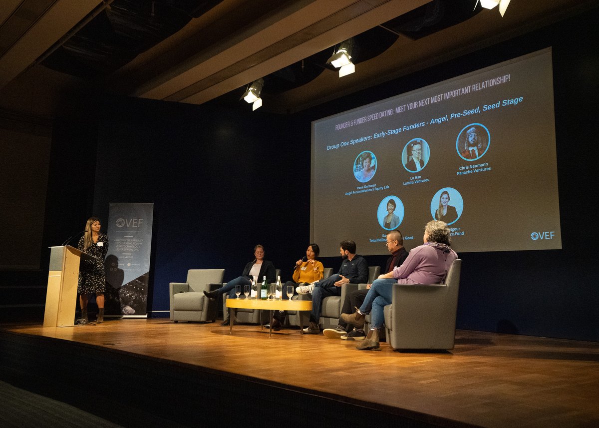 vefdotorg's tweet photo. Thanks to everyone who joined us for Founder & Funder Speed Dating. Not only did we host a full house, but we featured 11 Funder speakers who reverse-pitched to dozens of Founders followed by a lively eve of networking. #VEFForum #VanTech
Next event: https://t.co/Kqebw9SBPk https://t.co/AamzkXMOqO