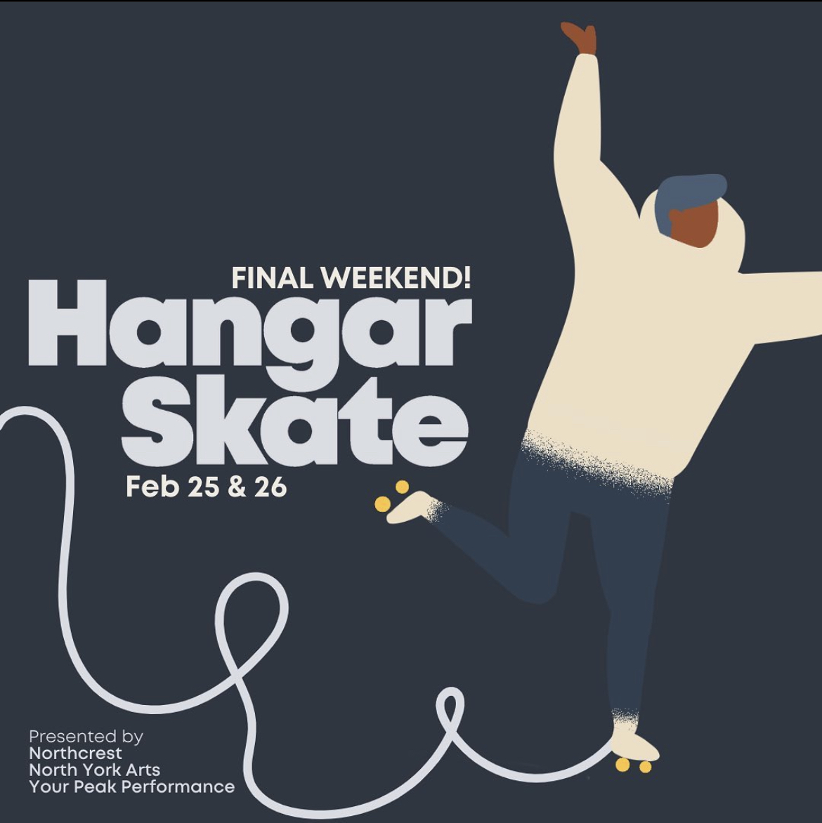 🚨 Reminder! This is the final weekend to join us for Hangar Skate! Don't miss your chance to ice or roller skate your way around an airplane hangar at The Hangar District in #Downsview🌟

eventbrite.ca/e/hangar-skate…