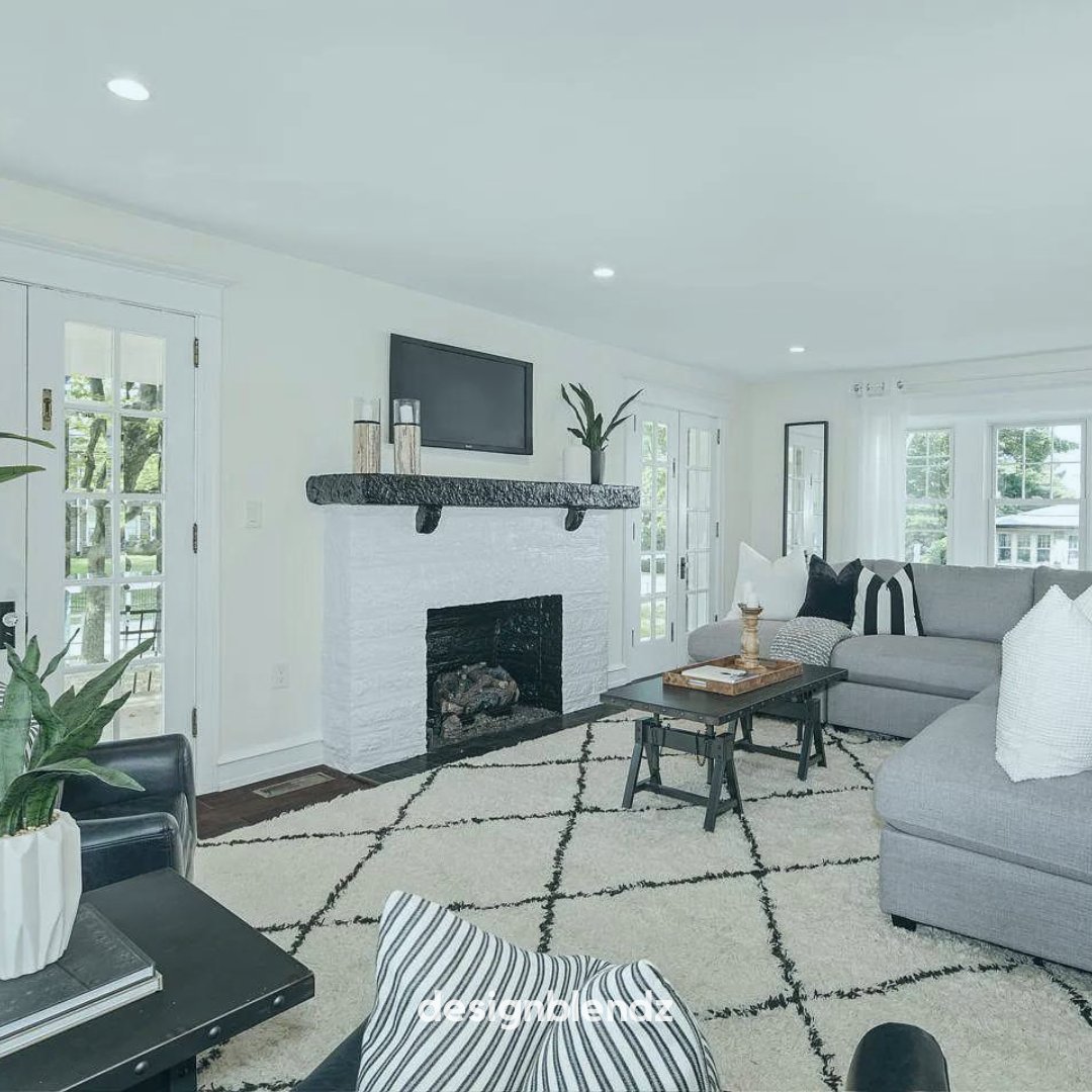 Designblendz's tweet photo. Taking a 👀🔙 @ this complete home renovation: This project offers a classic seamless style with an open-concept kitchen/dining area, luxurious hall bathrooms, and a cozy stone fireplace. The perfect balance of form &amp; function!
 #homedesign #renovation #architecture #WalnutHill https://t.co/GPoud8nQ2b