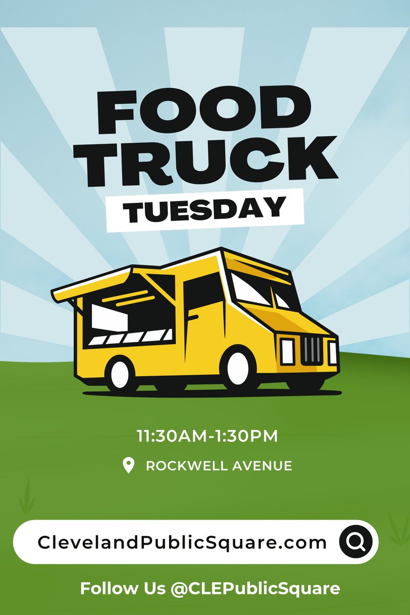 Calling all FOOD TRUCKS! Our 2023 Food Truck Tuesday season is quickly approaching.
Join us every Tuesday May-September or just a few Tuesdays. Up to you.
We also have live music and activities to help draw-in the crowds.
Learn more and sign-up: clevelandpublicsquare.com/food-trucks