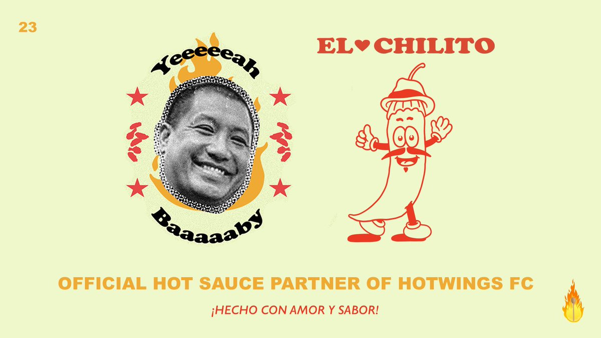 HotWingsFC's tweet photo. Proud to announce our new Golden Wing Club partner, welcome El Chilito Hot Sauce! 🌶️ 🔥 https://t.co/CsFQ1gVctw