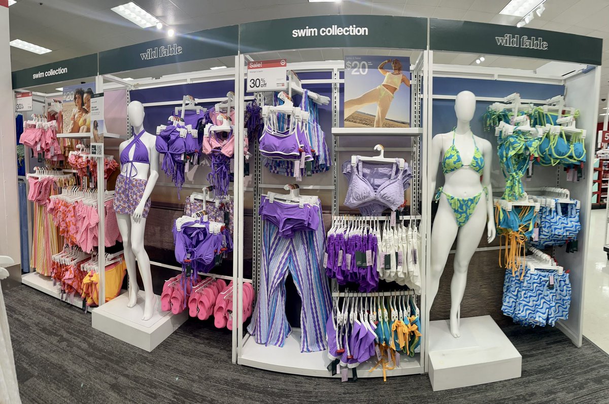 MaySandlin11's tweet photo. In love w how our Wild Fable Swim Gateway turned out😍 It’s all the vibrant colors for me❤️✨🟡💚✨🔵💜 #visualmerchandiser #target #wildfable #swimwear @Alyssa_D_Miller @emily69716809 https://t.co/OD8wuGJ1Pn