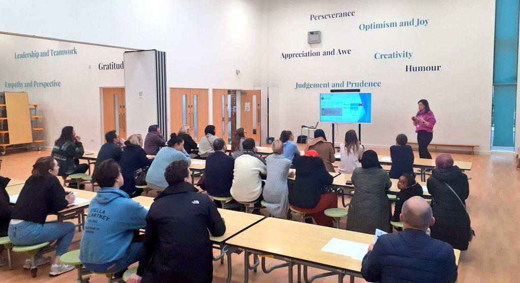 FloreatWands's tweet photo. Maths Parent Session with @_miss_weeks 
A great turnout with engaged parents curious about our approach! Maths can be a powerful tool to help pupils improve their skills in communication &amp; problem solving across the curriculum &amp; beyond Year 6 ✅🏆👏🏼

Photo &amp; feedback included! https://t.co/OJgZPGtKfq