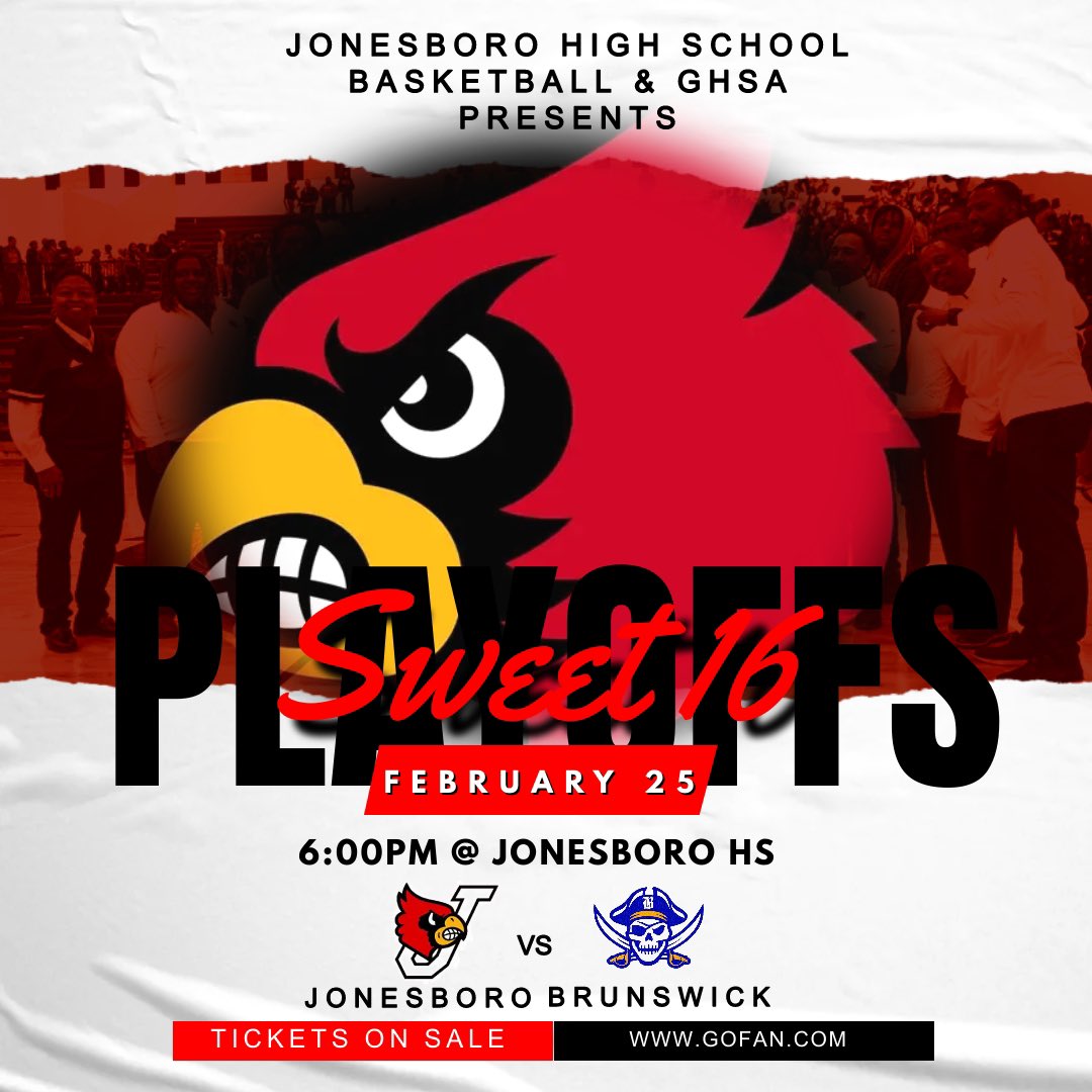 ROUND 2 *SWEET 16* SATURDAY
@ HOME VS Brunswick 🏀🏀

WHEN: SATURDAY 25
WHERE: JHS
TIP OFF: 6:00pm

🚨🚨BLACK OUT GAME‼️ WE NEED A PACKED HOUSE! PLEASE COME OUT AND SUPPORT OUR BOYS IN THE SWEET 16🚨🚨 

#forleek #cardinals
#basketball #sweet16