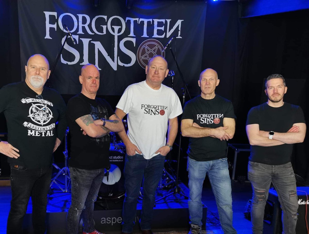 peach1_steve's tweet photo. ‘Forgotten Sins’ debut gig at The Crown, Heather, Leicestershire this Saturday 25th February on stage @ 9.30pm 🤘 https://t.co/vptOPBGg50