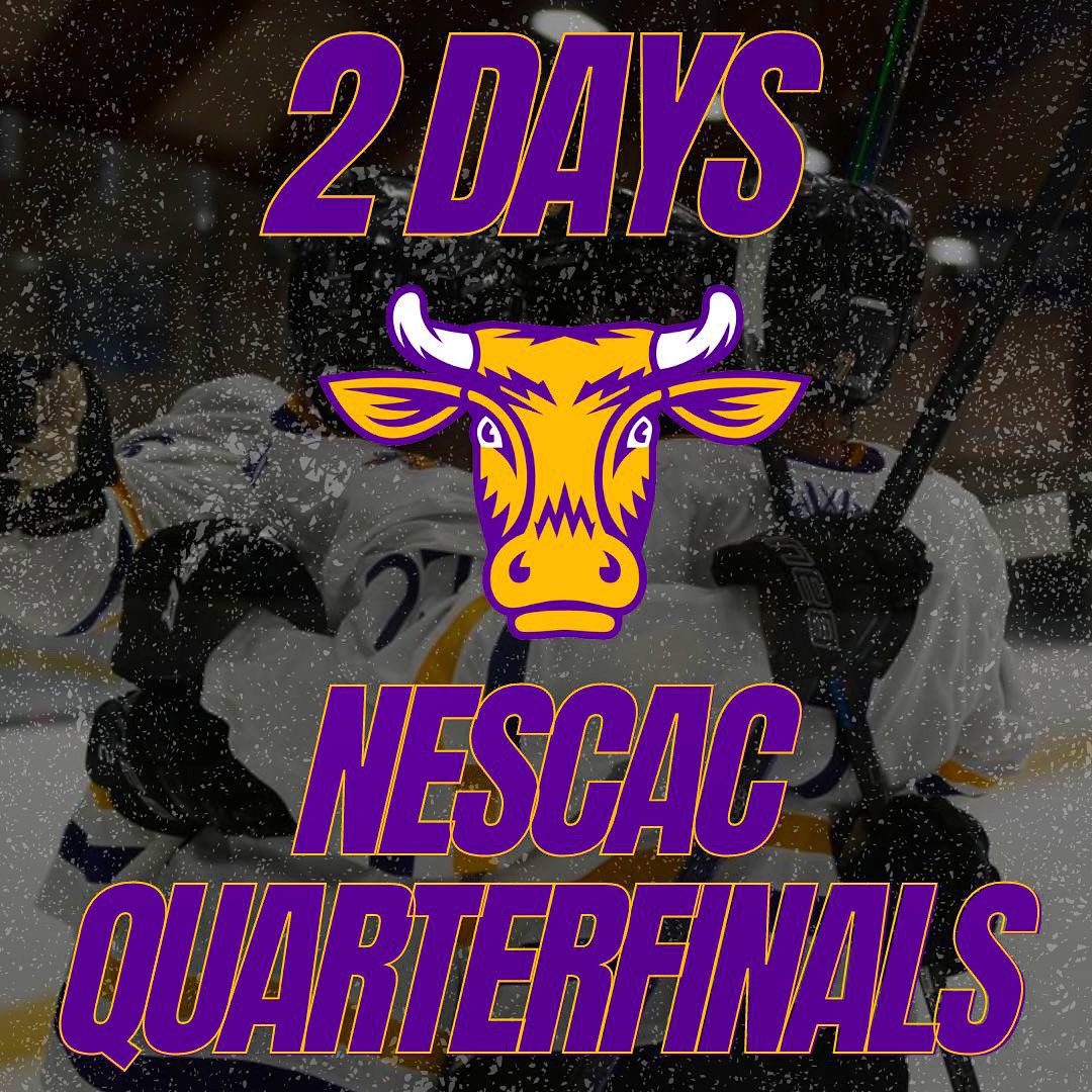 2 days until it’s playoff game day!! The boys travel to <a href="/wes_mhockey/">Wesleyan Hockey</a> for the <a href="/NESCACicehockey/">NESCAC Ice Hockey</a> Quarterfinals!! #GoEphs