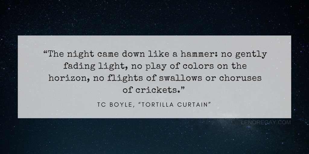 boyleluvr's tweet photo. @tcboyle what is your favorite quote from the Tortilla Curtain? Mine is: https://t.co/Zn1hZyyfdu