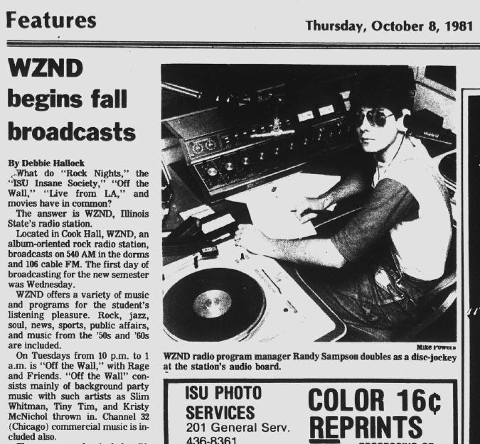 Interesting story about WZND broadcasts in 1981! #BirdsGiveBack @ISUSOC