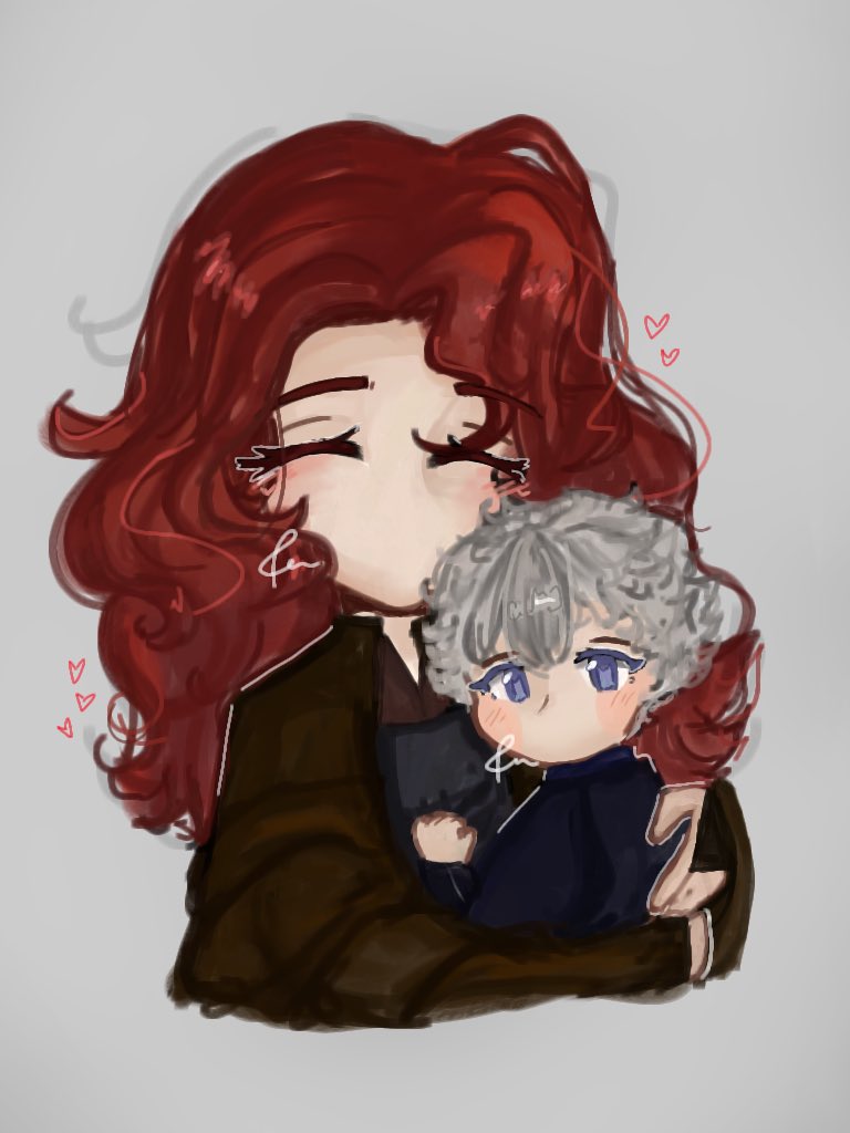 rioviee's tweet photo. Baby ithaqua with his mom 💖

#IdentityVイラスト #IdentityV #IdentityV自己紹介カード https://t.co/dHcIdRYiGv