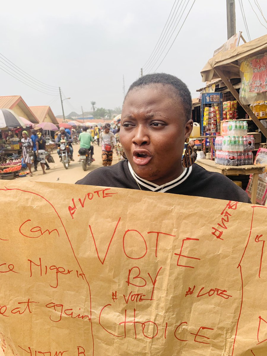 IremideModupe's tweet photo. As I cast my vote to the best candidate,I won’t stop to vote for a better Nigeria.

VOTE your CHOICE. 
#vote #Vote4Peace #righttovote #FreeAndFairElection https://t.co/j2TexE9mJN