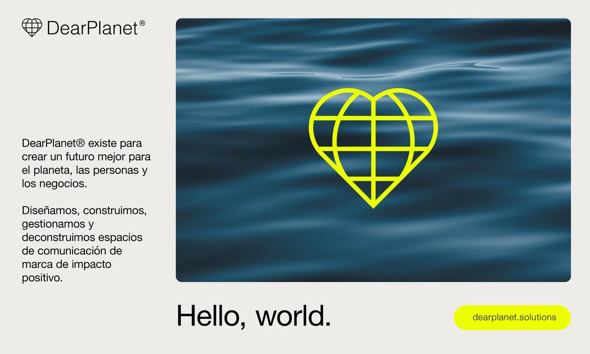 aitormolina's tweet photo. DearPlanet existe para crear un futuro mejor para el planeta, las personas y los negocios. https://t.co/UjGSTaBr2A