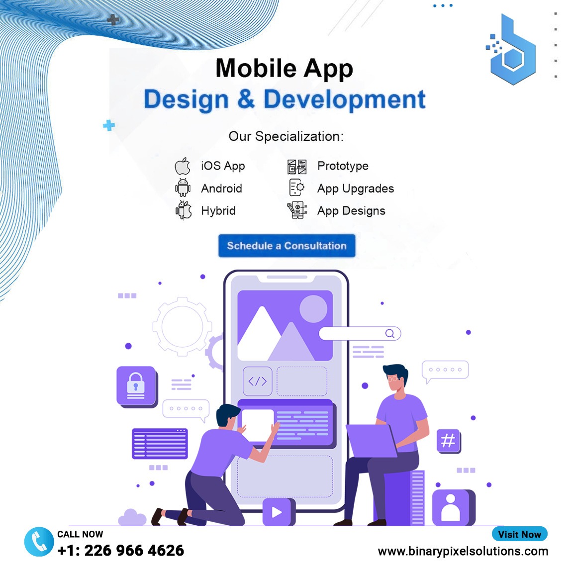 binarypixel_'s tweet image. We offer the best mobile app design and development services for your project.

➡Get in touch with us for more information: 
binarypixelsolutions.com/mobile-app-des…

#BinaryPixel #BinaryPixelSolutions  #digitalmarketingservices 
#SocialMediaMarketing #OnlinePresence #appdevelopment