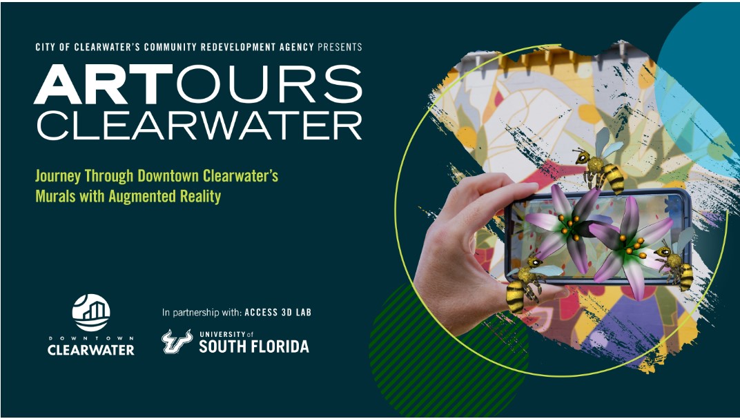 Access3DLab's tweet photo. We're looking forward to the public launch of "ARTours: A Journey Through Downtown Clearwater’s Murals with Augmented Reality"! For more information, check out this link: https://t.co/HcJgDeUNES

#art #augmentedreality #ar #applaunchingsoon #public #community #ARToursClearwater https://t.co/YgYtW3XKOr