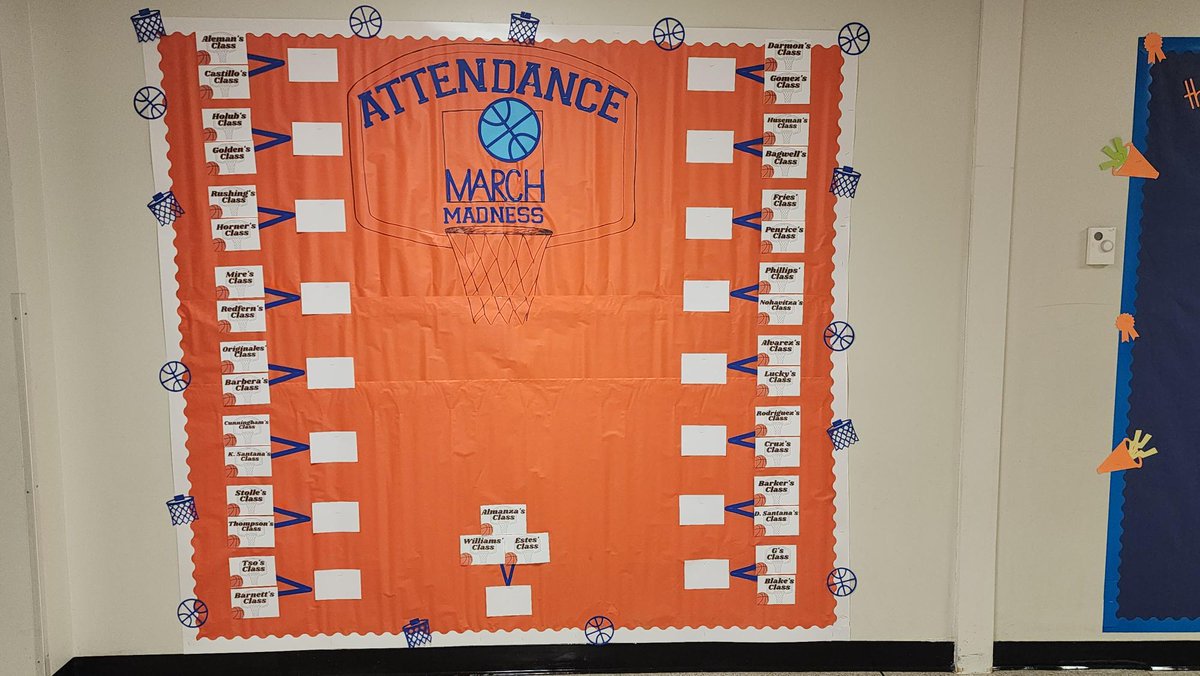 Good things are happening <a href="/Williams_Elem/">Williams Elementary</a> ! We are gearing up for Attendance March Madness. Be sure to come to school EVERYDAY from 02/24-04/06 to help advance your class!
#WilliamsElementaryLCISD #WranglerPride #LamarCISD #BeThe1