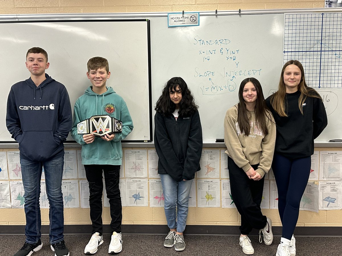 WmRyanSmith's tweet photo. Congratulations to my February IXL champions for 3rd period, Conner, Ryker, Aleah, Ava and Greer!!!! @WMS_Mustangs https://t.co/CbnCUsD5uq