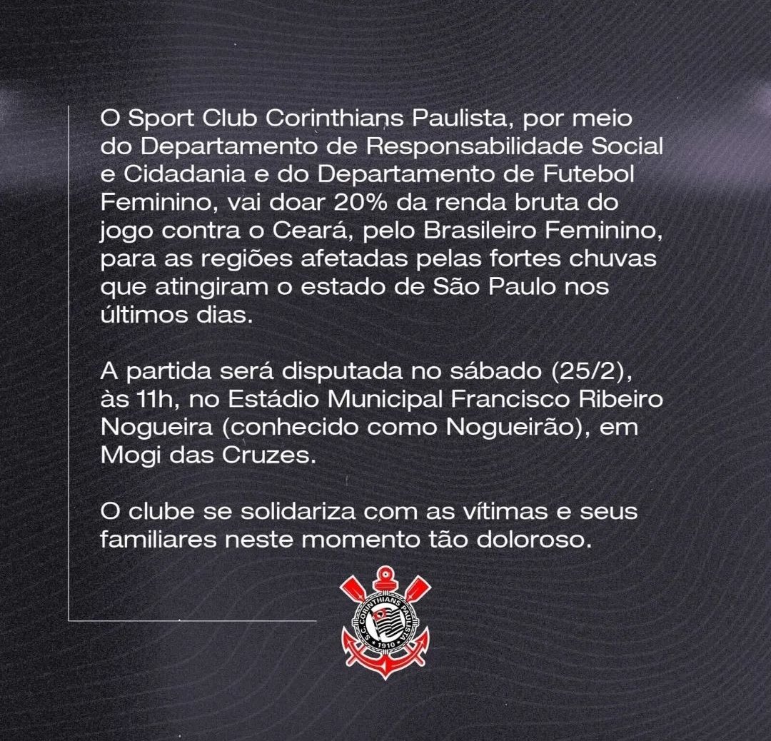 Não torço pro <a href="/Corinthians/">Corinthians</a>, mas vale a pena demais divulgar essa partida!

#SaoSebastiao 
#futebolfeminino