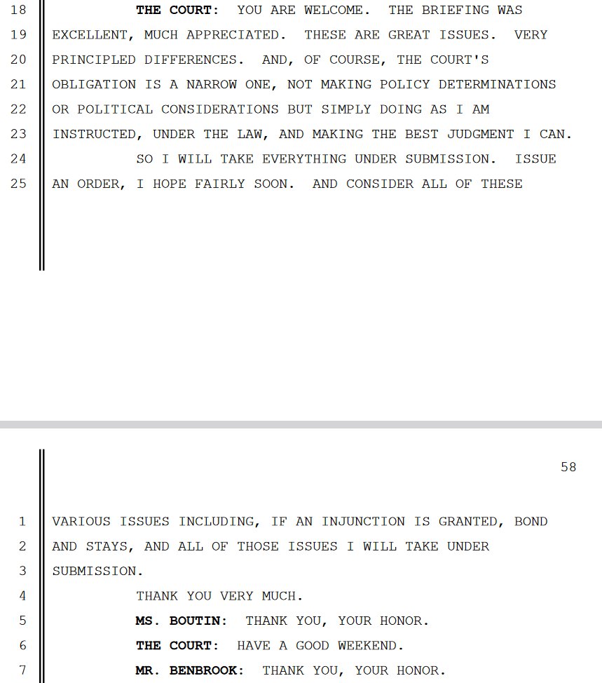 Rob Romano on Twitter "Judge "So I will take everything under