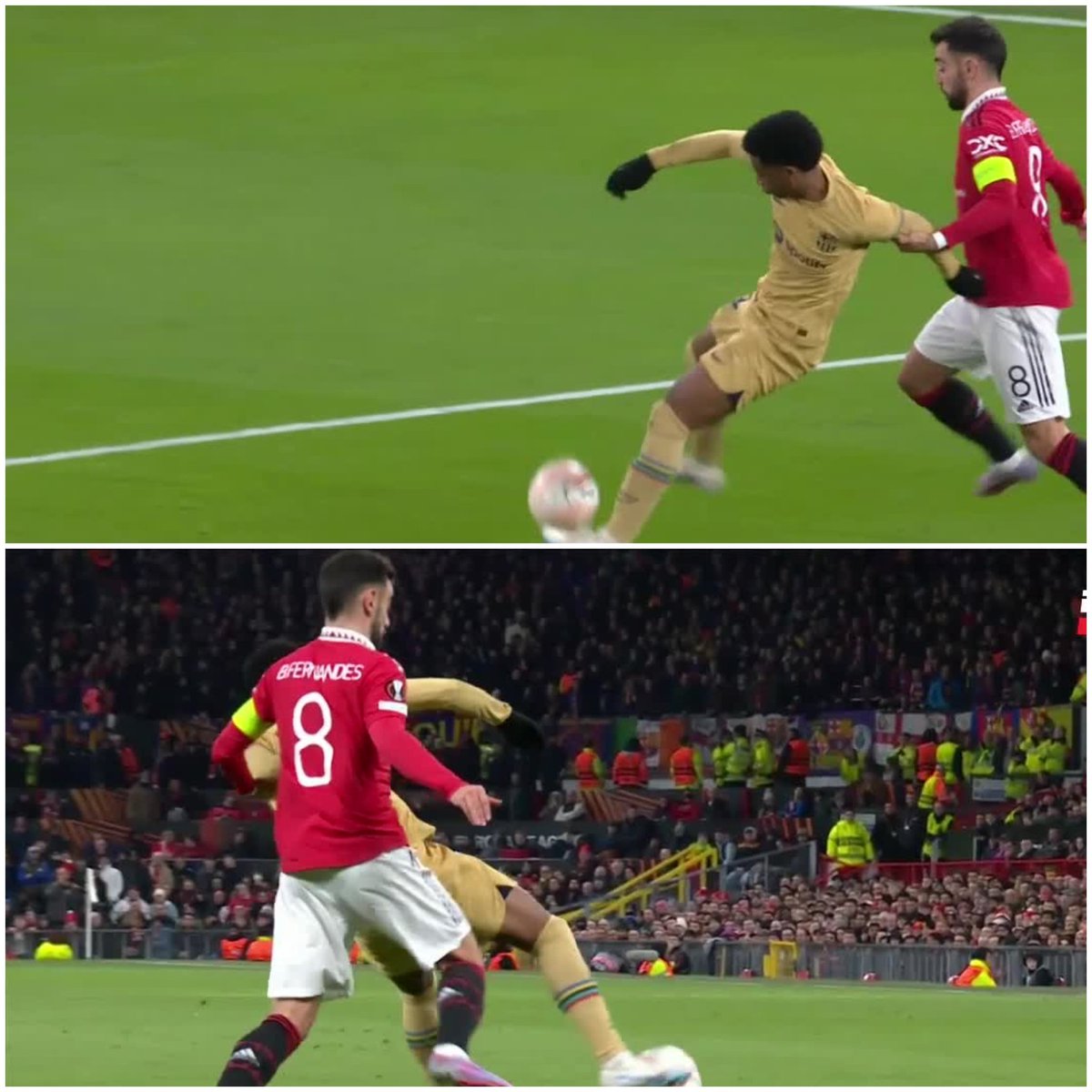 FaktaSepakbola's tweet photo. Penalty or no? #MUNBAR https://t.co/SYdDtHMgQ8