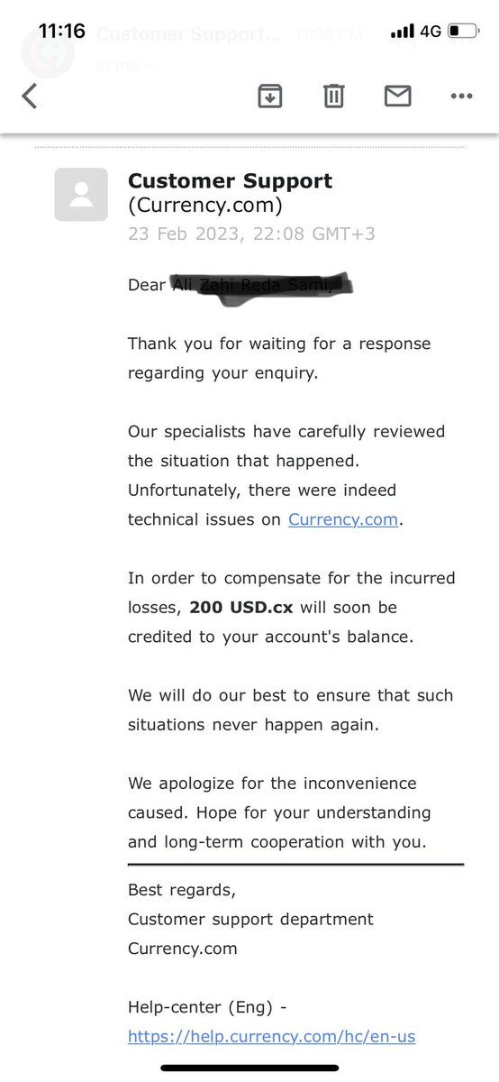 AliZAlTurk's tweet photo. @CurrencyCom Look, I will sue them in any way, even if I pay twice the amount of the loss. I am your customer for 4 years, and I do not know your method. Your price is much higher than other platforms. I lost huge sums with you, and you sent $200 as compensation. I regret it https://t.co/7mBT7Djs4t