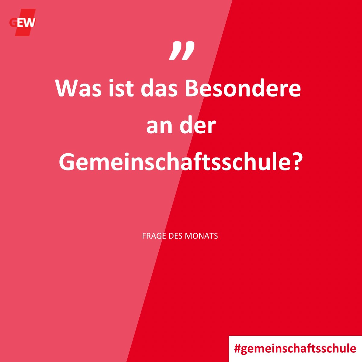 Neue Rubrik #FragedesMonats
Heute: Was ist das Besondere an der Gemeinschaftsschule?

Kurz gefasst: 
🤩 Lernen ohne Noten
🤩 Coaching = Individuelle Lernenwicklungsbegleitung
🤩 Alle Abschlüsse sind an einer Schulart möglich*

#twlz #edubw #gemeinschaftsschule
Ein Thread 🧵👇🏻1/x