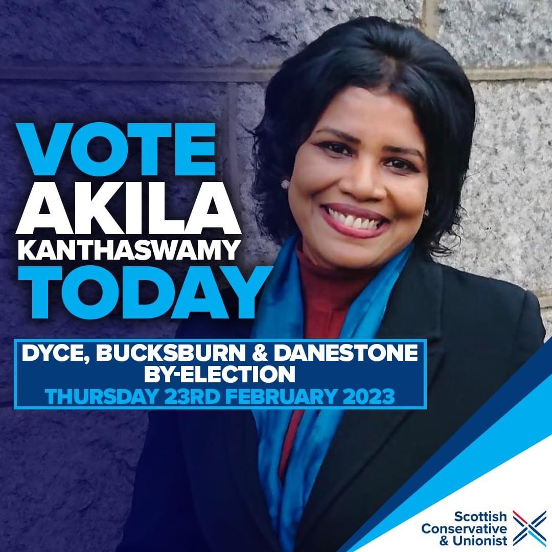 gilltebberen4N's tweet photo. It has been a real pleasure to campaign for Akila Kanthaswamy. We need a local Councillor who will focus on improving roads, health services & local transport. Polls are open until 10pm! @Aberdeen_Tories @ScotTories #bucksburn #dyce #danestone #aberdeen https://t.co/o9lhmO1ZSp
