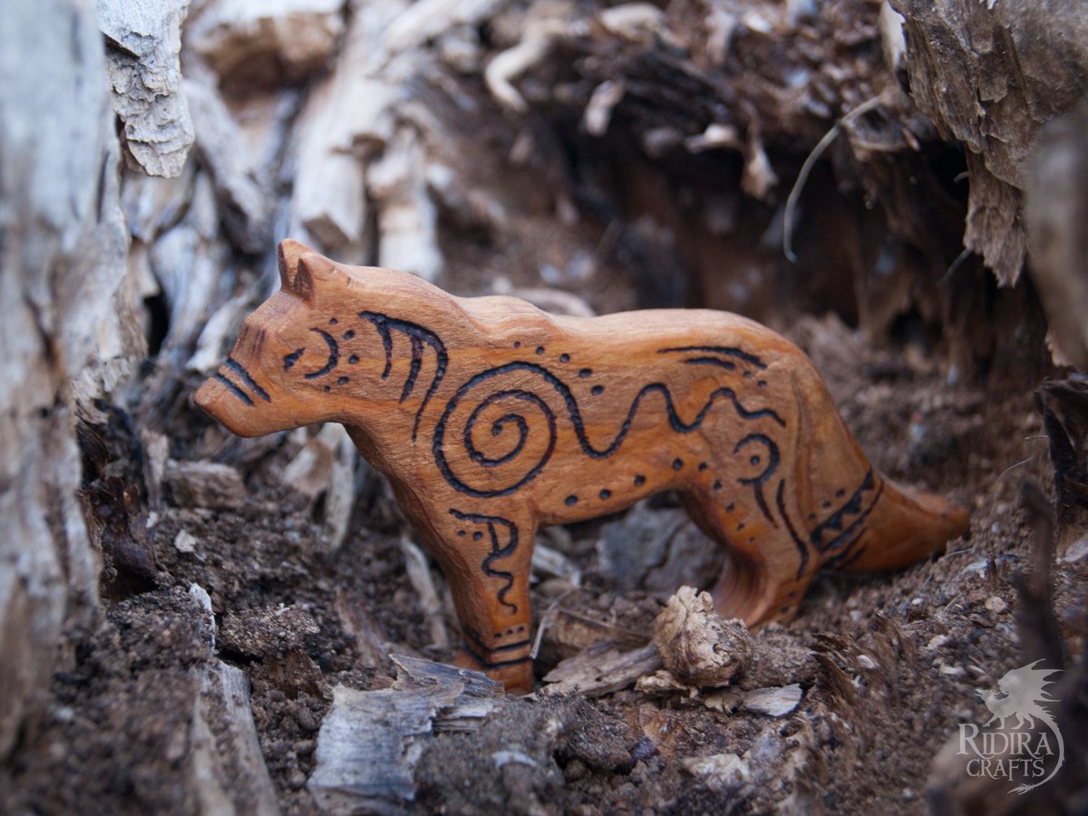 RidiraCrafts's tweet photo. These two wooden wolfs are supposed to be guardian talismans and their purpose is to feel me safe on my journeys. Anything hasn't been stolen since than. So I presume their power might be real.🐺

#woodcraft #wolf #talisman #handmade https://t.co/qQs9adDiuW