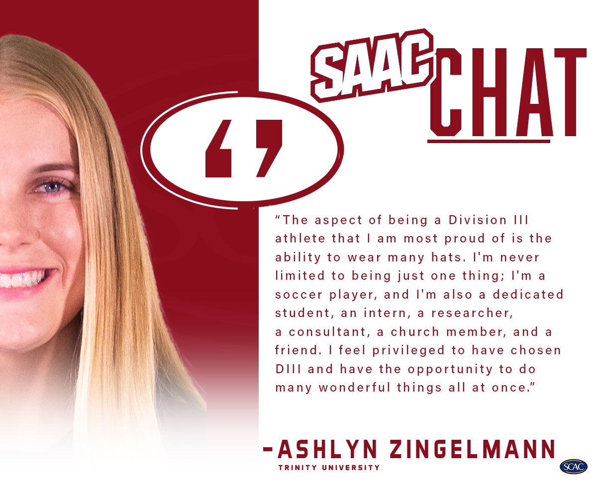 SCAC_Sports's tweet photo. Devan Martin of @GoCentenary and Ashlyn Zingelmann of @TrinityUTigers are this weeks SAAC CHAT hosts.

#SCACPride #WhyD3 #SAACChat https://t.co/vbm8Qi7phB
