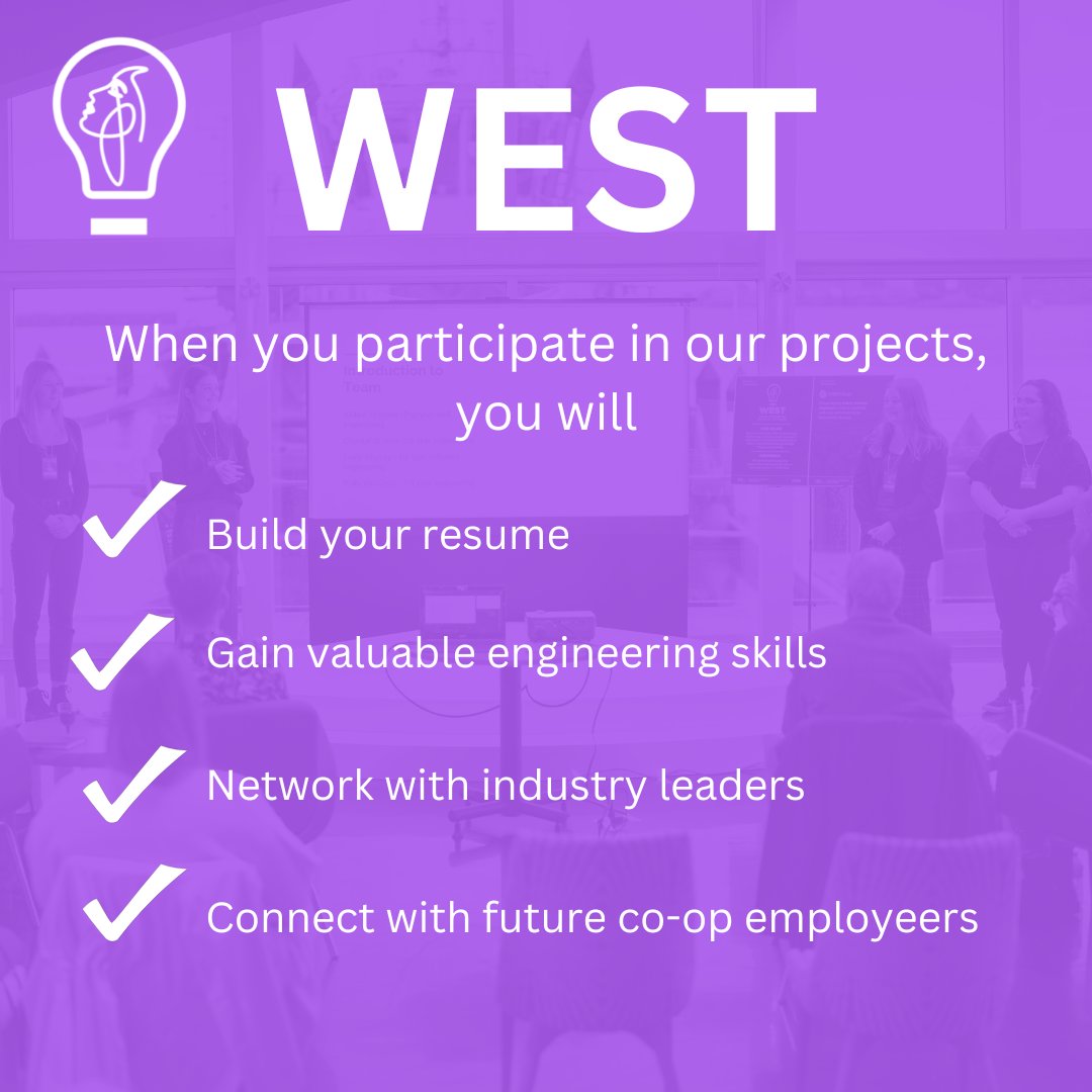 uvicwest's tweet photo. Why participate in our projects?

We’re working hard to create opportunities for female-identifying students to build their resumes, network with industry leaders, and gain valuable engineering skills! https://t.co/g3aTX8xdki