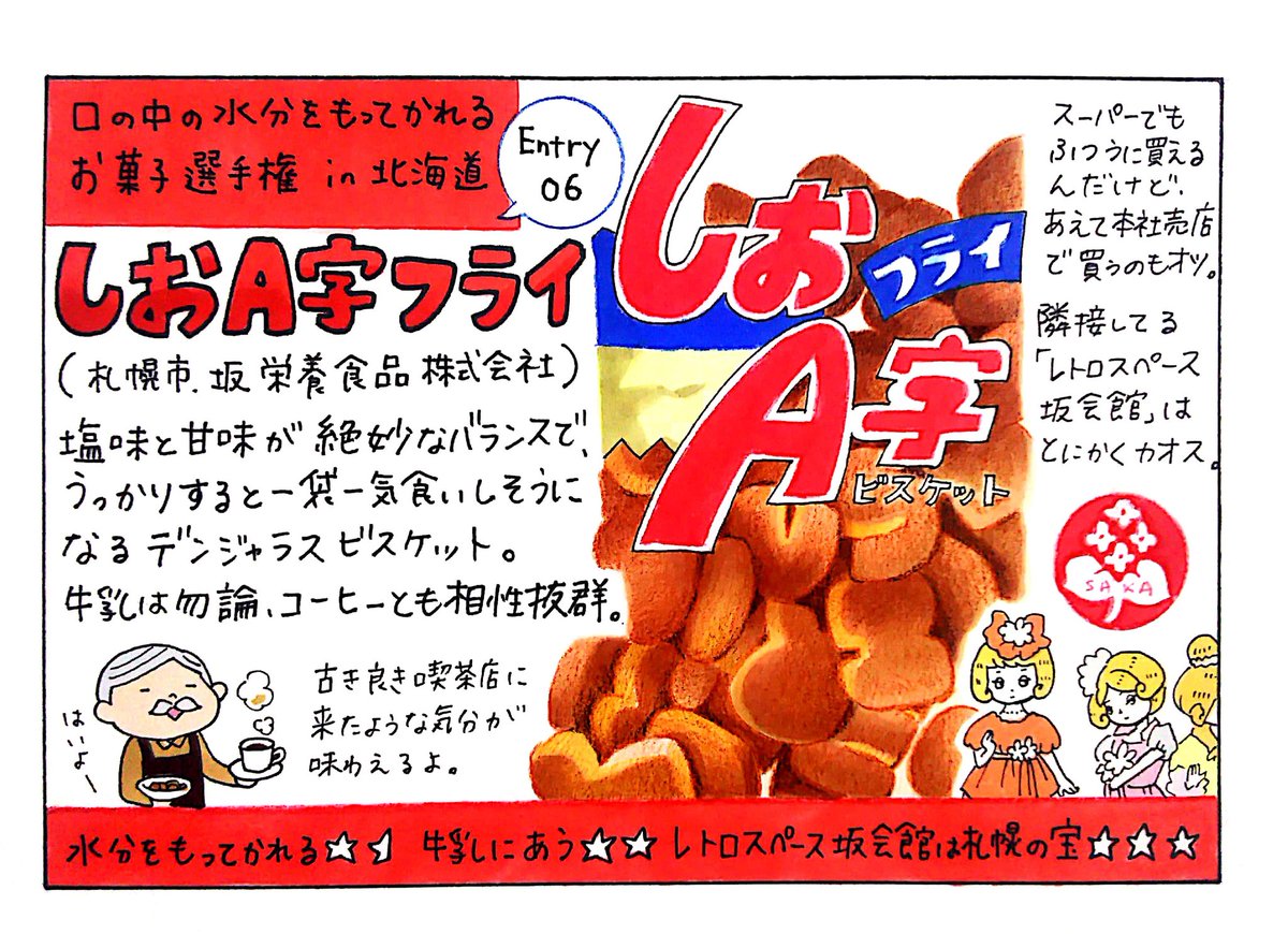 今日はプレミアムフライデーなのでしおA字フライを食べます🍪
#口の中の水分をもってかれるお菓子選手権 