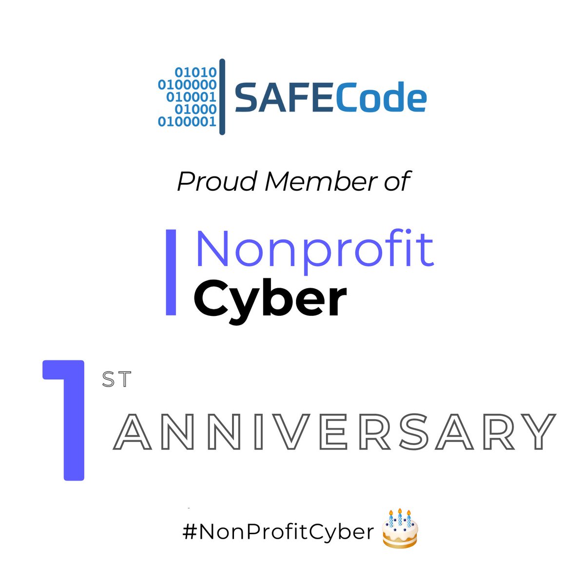 SAFECode (@safecode) on Twitter photo Happy Anniversary <a href="/NonprofitCyber/">Nonprofit Cyber</a>! A year of building a Coalition, creating value, and making an impact. Here's to many more!
#NonProfitCyber🎂#softwaresecurity Happy Anniversary <a href="/NonprofitCyber/">Nonprofit Cyber</a>! A year of building a Coalition, creating value, and making an impact. Here's to many more!
#NonProfitCyber🎂#softwaresecurity
