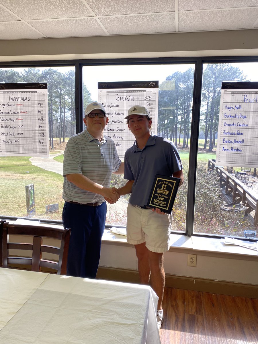 18 hole Northwest Rankin Invitational.        <a href="/WatkinsDumas/">watkins dumas</a> goes back to back medalist with (+3) today. Jackets place first as team.