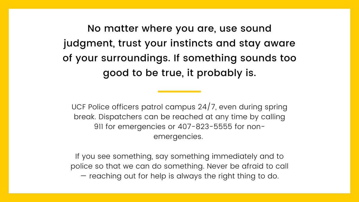 UCF Police Department tweet media