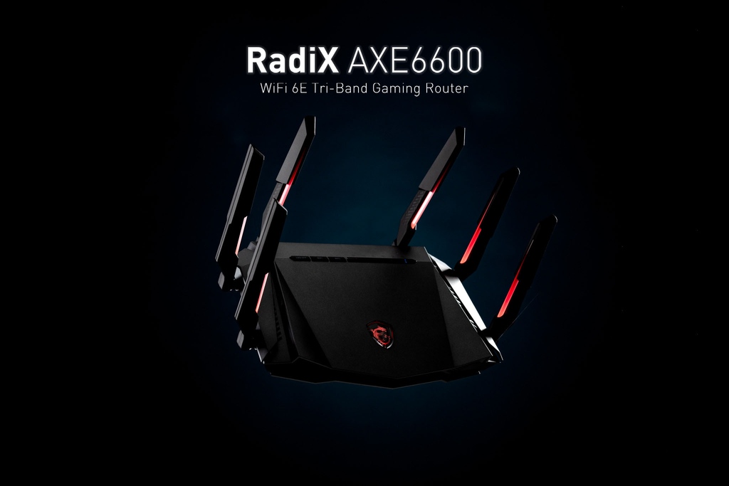 MSI RadiX AXE6600 WiFi 6E Tri-Band Gaming Router