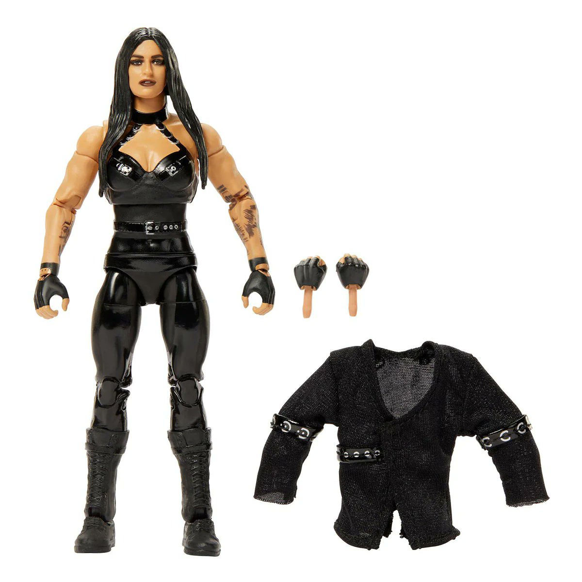 WFigRatings's tweet photo. ⭐️⭐️⭐️½

This Sonya Deville is a solid figure with a good face scan. The fabric jacket has some nice detail and we like her shiny leather attire.🐈‍⬛😍 This is her first figure in 4 years and a good addition to your womens figure roster. 

#Elite101 https://t.co/c1w8F130QD