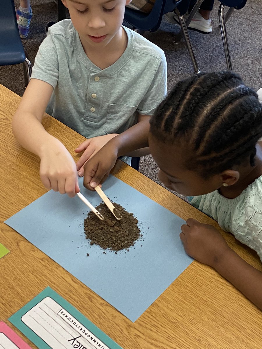 WeinkeLara's tweet image. Kinder scientists exploring soil  #kindervibes @HospElementary