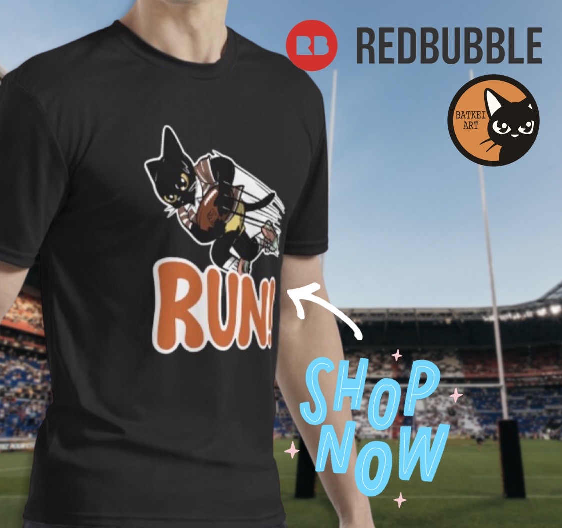 🐱 BATKEI ART on Twitter "🐱 “RUN!” Active TShirt for Sale by BATKEI