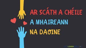 Ar scáth a chéile a mhaireann na daoine. 

A positive attitude or even saying "hello" can have a major impact on other people. <a href="/niamhickey/">Dr. Niamh Hickey</a> @misskmaye @patriciamannixm <a href="/Leaders_SoE/">UL_ELLA</a> #pdsl